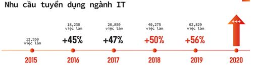 Nhu cầu nhân lực ngành IT tăng 56% trong năm 2019 - ảnh 1